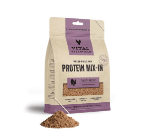 Vital Essentials(R) Freeze-Dried Raw Turkey Protein Mix-In Ground Topper for Dogs,