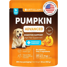 Pumpkin Powder For Dogs Digestive Support 16 OZ Fiber Supplement For Constipation For Gut Healthy Skin Digestion Glands Firm Stool Poop Anti Diarrhea