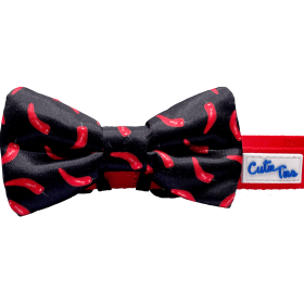 Cutie Ties Dog Bow Tie (Color: Chili Peppers, size: One Size)