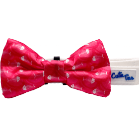 Cutie Ties Dog Bow Tie (Color: Fish Bone Red, size: One Size)