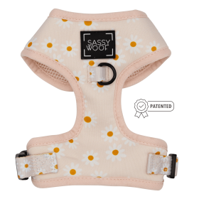 Adjustable Harness (Color: Dainty Daisy, size: small)