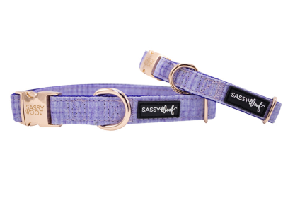 COLLAR (Color: Purple, size: large)