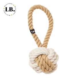 What-a-Tug Large Twisted Rope Toy (Option: Tan/Natural)
