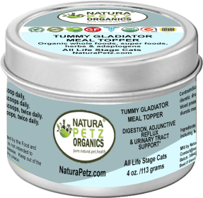 Tummy Gladiator Meal Topper - Digestion, Adjunctive Reflux & Urinary Tract Support* (Option: Tummy Gladiator CAT Meal Topper - Turkey Flavoring, size: 4 Oz.)