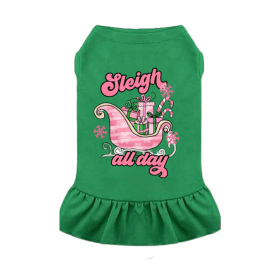 Sleigh All Day - Dog Dress (size: M)