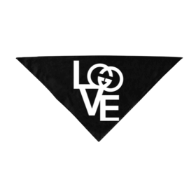 Designer Inspired Bandanas (Color: Black, size: small)