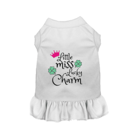 Little Miss Lucky Charm (Color: White, size: large)