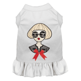 Ms. Fashion Dress (Color: White, size: large)