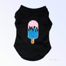 My Favorite Summer Treats- Blue Ice Cream (Color: Black, size: large)