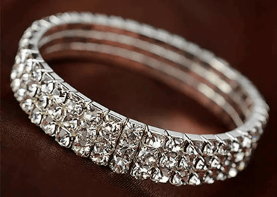 My Mini Bling Rhinestone Collar (Style: 3 Rows)