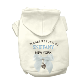 Return to Sniffany Hoodie (Color: Cream, size: small)