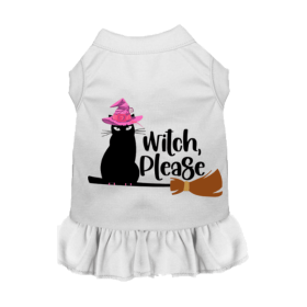 Witch Please Cat (Color: White, size: X Large)
