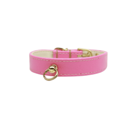 Bee Mine Dog Collar (Color: Pink, size: 18")