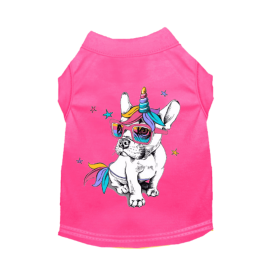 Frenchiecorn (Color: Hot Pink, size: 2X Large)