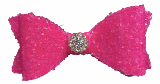 Glitter and Gloss Bows (Option: Hot Pink)