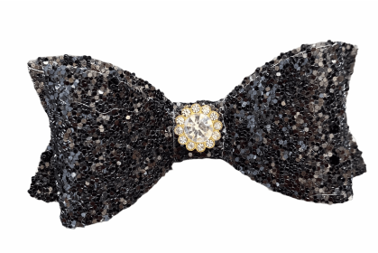 Glitter and Gloss Bows (Option: Black)