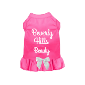 Beverly Hills Beauty Dog Dress (Color: Pink, size: X Large)