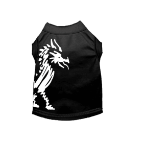 Hairmes Dragon Tee (Color: Black, size: medium)