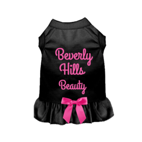 Beverly Hills Beauty Dog Dress (Color: Black, size: small)