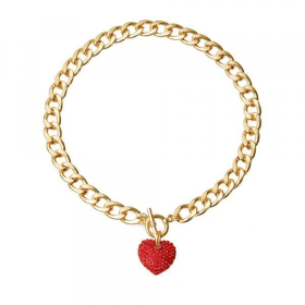 Heart Toggle Necklace (Option: Red)