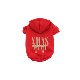 Holiday Drip Hoodies (Color: Red, size: X Large)
