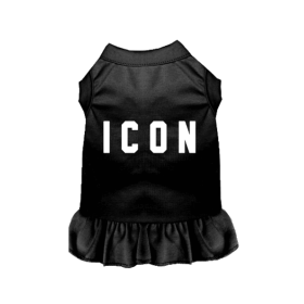I C O N (Color: Black, size: medium)