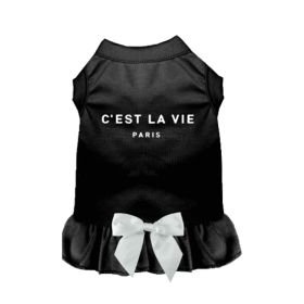 C' EST LA VIE (Color: Black, size: small)