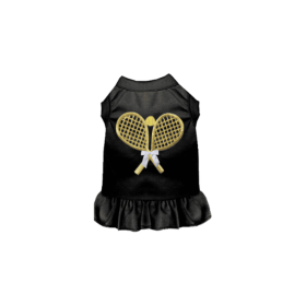 My Fancy Tennis Dress (Color: Black, size: S)