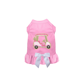 Golf Buddy Dress (Color: Light Pink, size: L)
