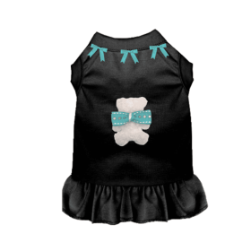 Sniffany Cuddle Bear Bow Dress (Color: Black, size: XL)