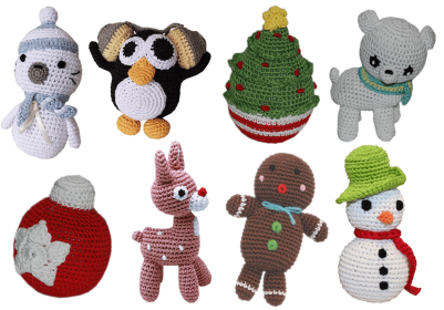 Christmas Knit Knack Toys (Option: BarkFifthAve6464)