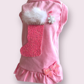Caviar Stocking Dress- Dog Dress (size: large)