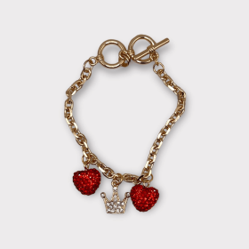 My Tiny Prince of Hearts Dog Charm Collar (size: 18)