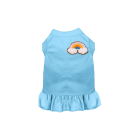 Chenille Rainbow (Color: Blue, size: X Large)