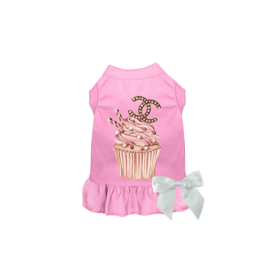 Chewnel Cupcake Dress (Color: Pink, size: medium)