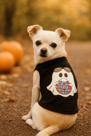 Ghost of the Disco Dog Tee (size: XL)