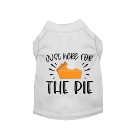 Just Here for the Pie- Dog Shirt (size: L)