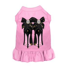 My Favorite Pink Heels- Dog Dress (size: M)