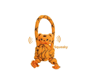 ECO-Tiger Dog Rope Toy| Tug of War (Style: CSCORD120)