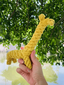 Handmade Sustainable Giraffe Dog Rope Toys (Option: CSCORD218)