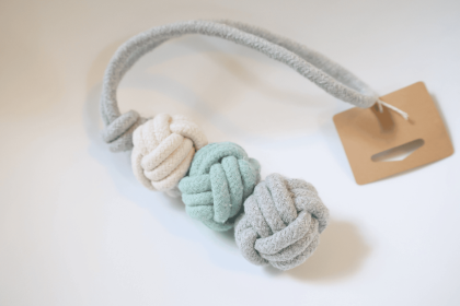 Mint Ice Cream Dog Rope Ball Toy for Small Dogs (Option: CSCORD335)