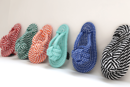 Summer: Handmade Slippers Dog Toy, fun toys for dogs (Style: Green)