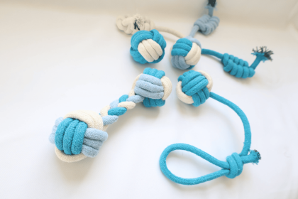 Eco-friendly Rope Chew and tug Toys 4 Pc (Style: CSCORD82)