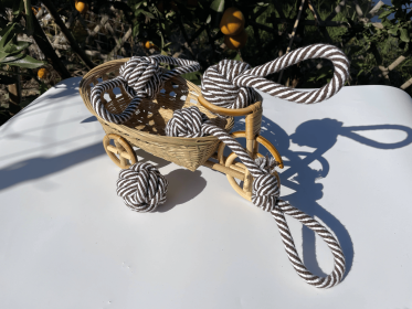 Eco-friendly Rope Tug-War Toy 4 Set For Middle And Big Dog (Style: CSCORD85)