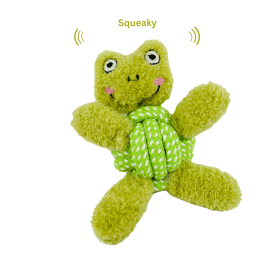 Eco-Frog Rope Toy| Handmade Dog Chew Toys | Sustainable (Style: CSCORD87)