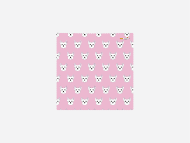 Scottie Microfiber Cleaning Cloth (Color: Scottie, size: 6" x 6")