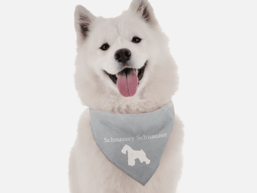 Schnazzey Schnauzer (size: 22" x 22")