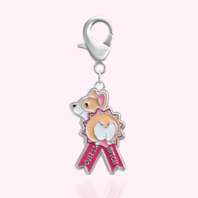 "Cutest Bitch" Dog Collar Charm (Option: Silver)