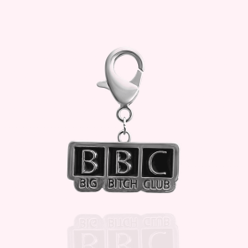 "BBC: Big Bitch Club" Dog Collar Charm (Option: Silver)