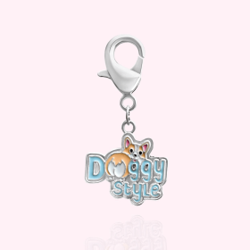"Doggy Style" Dog Collar Charm (Option: Silver)